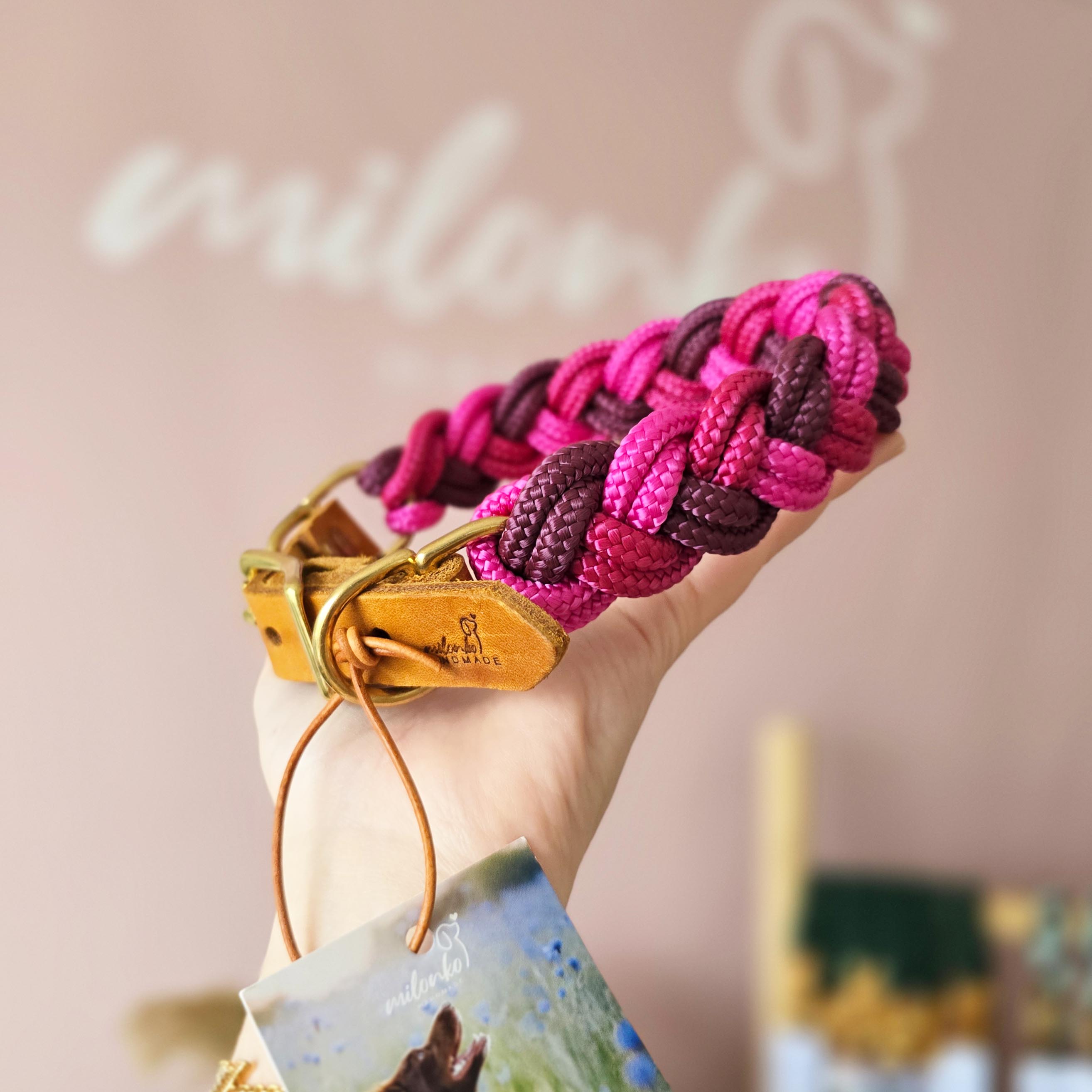 HU32-39cm Aubergine, Fuchsia, Kranichbeere 3cm