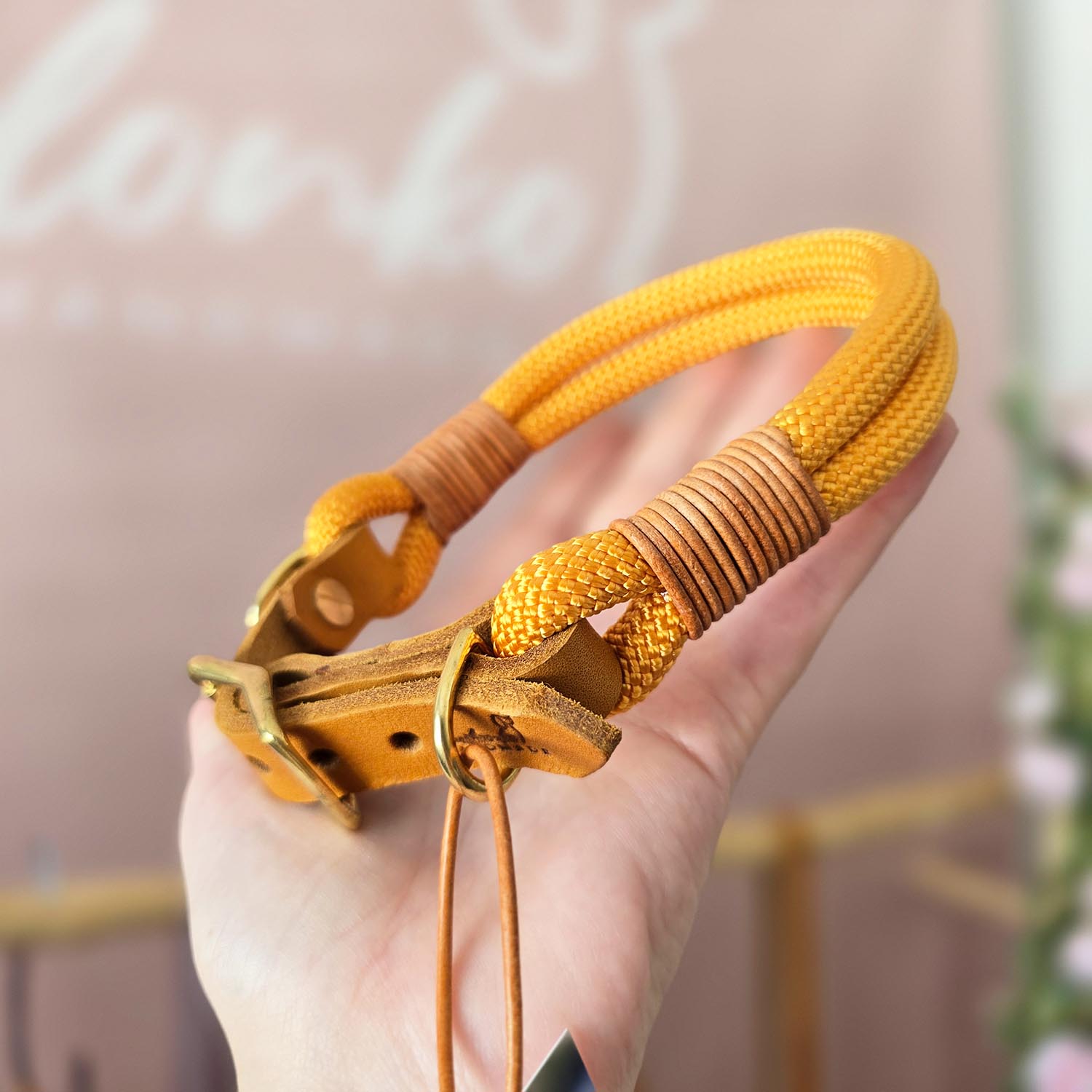 HU28-35cm Tauhalsband Peach
