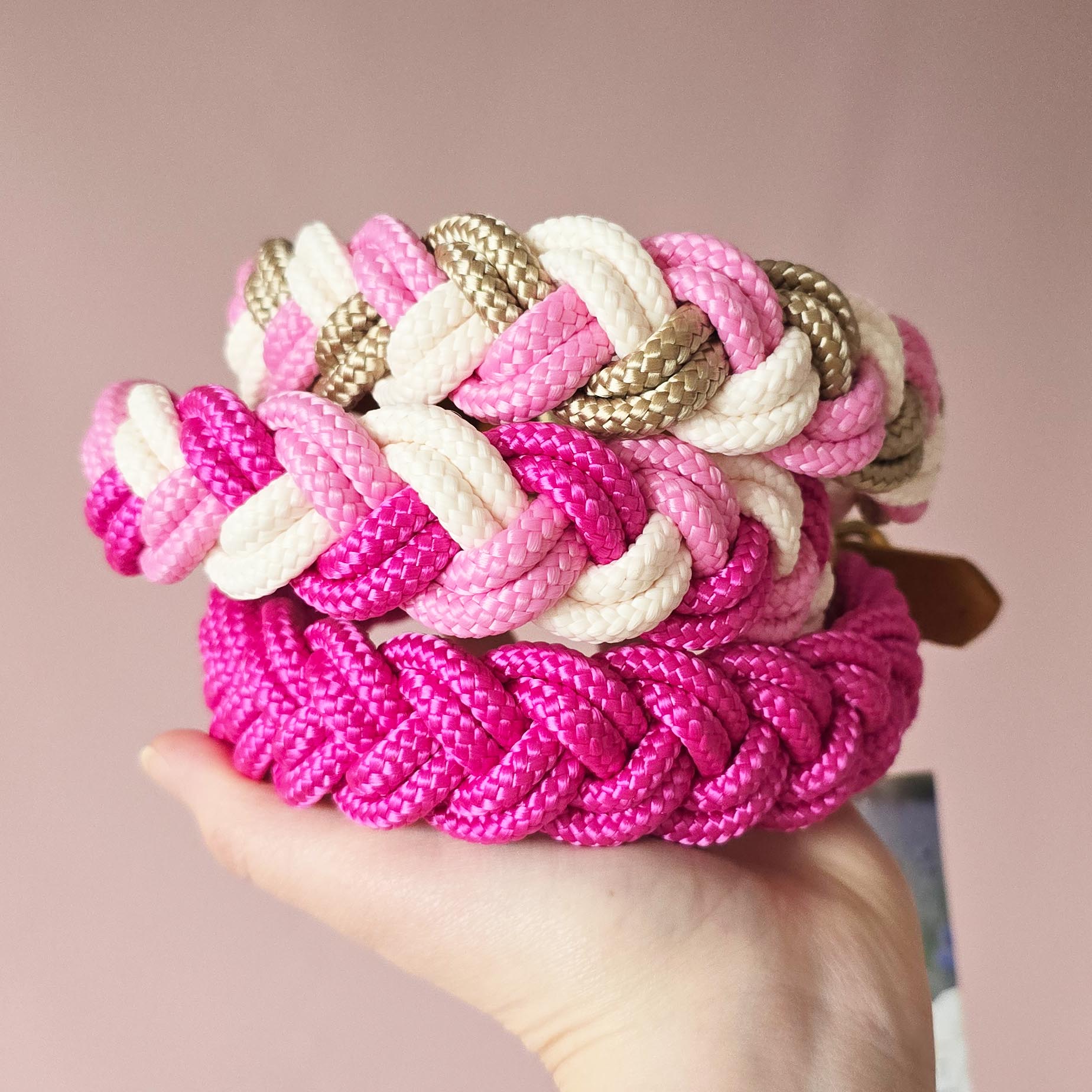 HU23-29cm Beige, Rose Rosa und Sahne