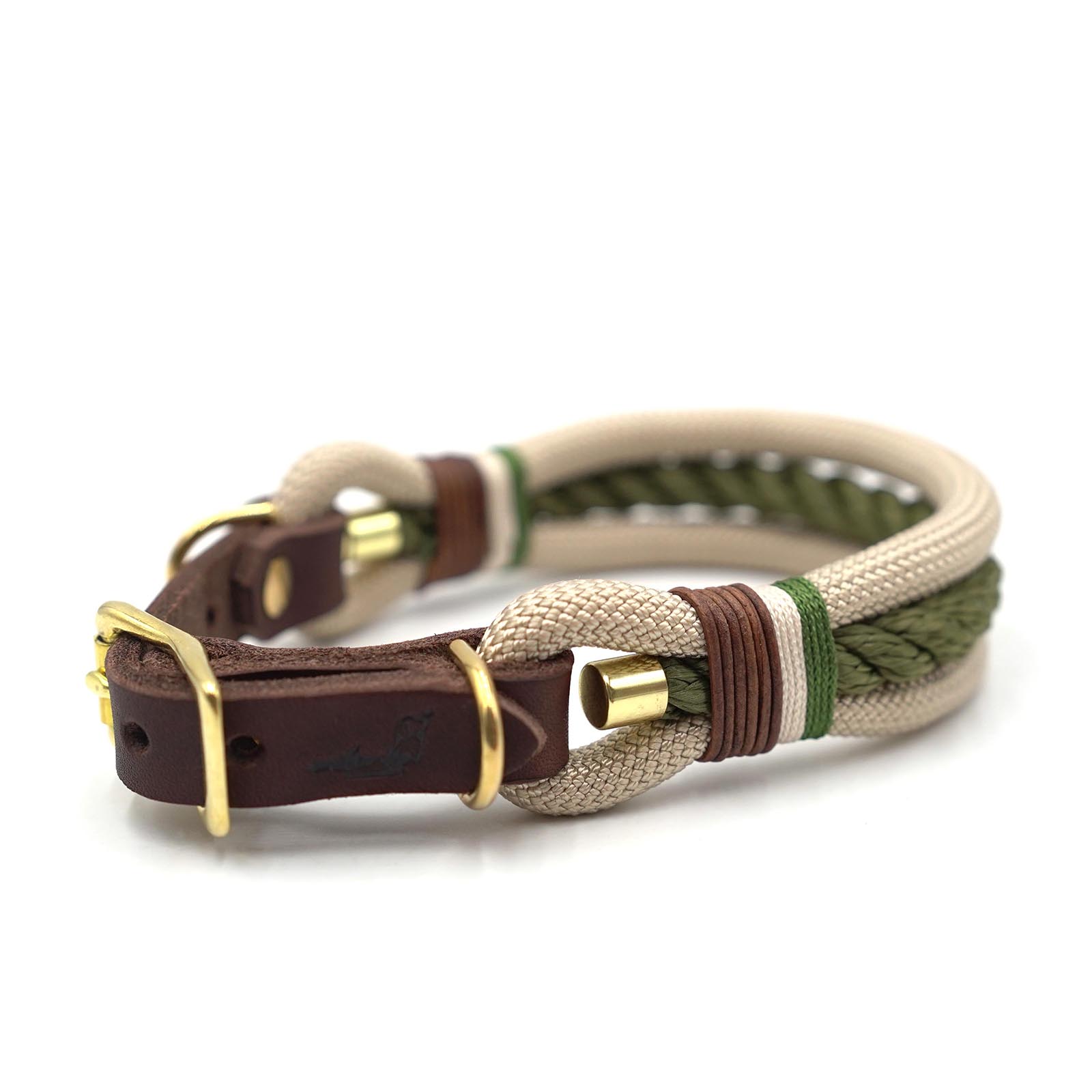 Luxus Kollektion Café Latte x Olive Tauhalsband (limited)