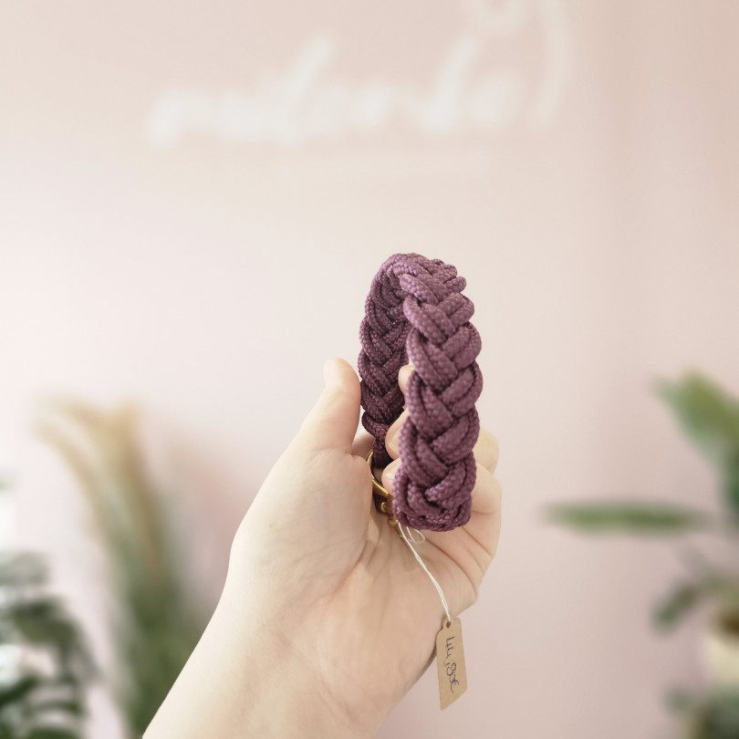 HU24cm Mini Mini geflochten Aubergine